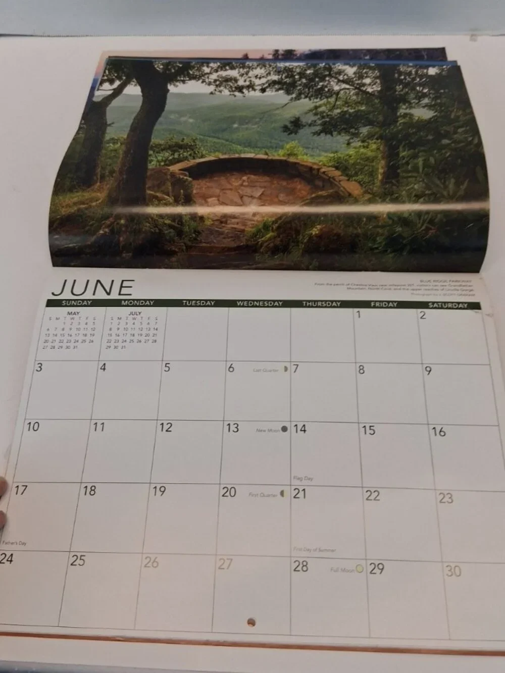 2018 Blue Ridge Parkway Wall Calendar J Scott Graham Scenic Appalachian Mtns GUC
